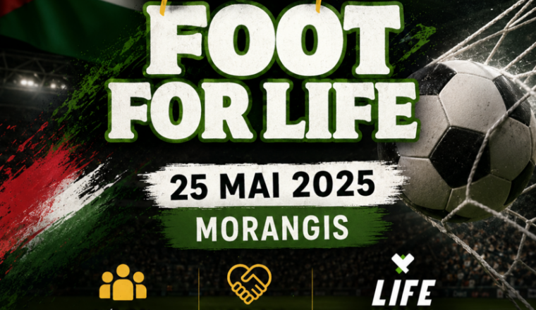⚽️🇵🇸FOOT FOR LIFE — TOURNOI SOLIDAIRE🇵🇸⚽️