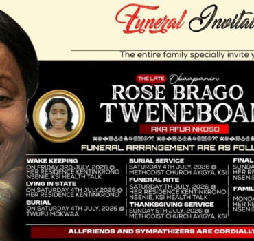 Soutien pour les funérailles de Rose Tweneboah