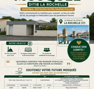 Achat Mosquée et centre culturelle à La Rochelle