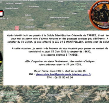 Cadeau Pierre Alain H. Départ à Monptellier